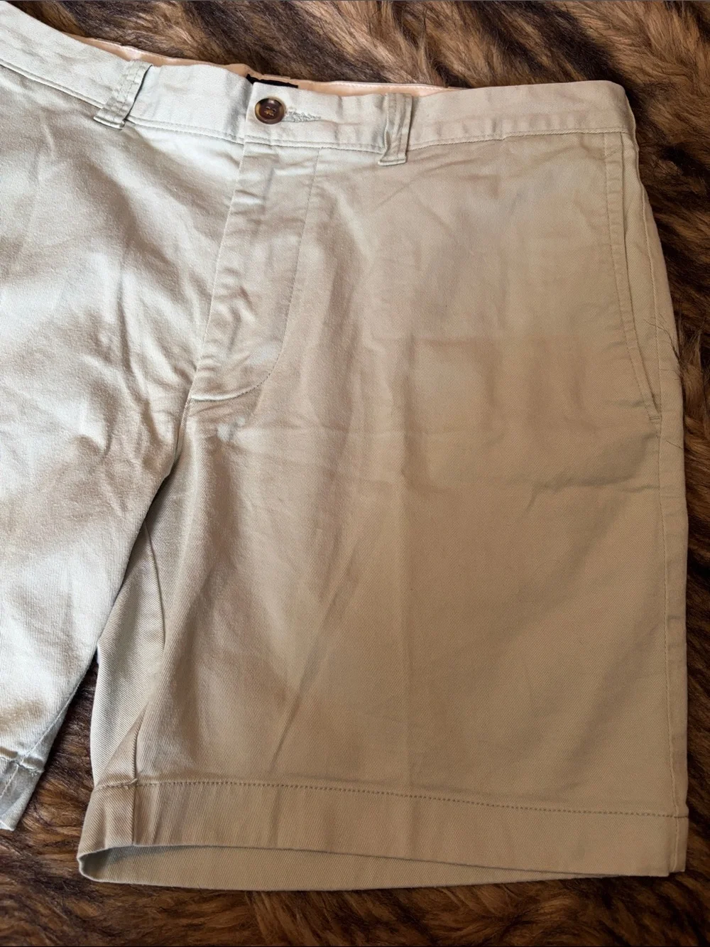 J. Crew 7” Inseam Men's Mint Green Flat Front Chino Shorts Size 33